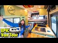 The crafted workshop custom built this van from scratch now hes giving us the full tour