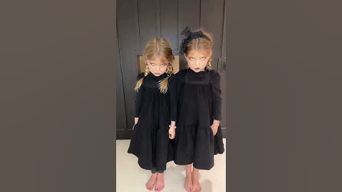 Scary twins! Wednesday dance!  #shorts