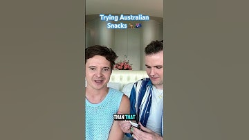 Trying AUSTRALIAN snacks with @scottfrenzel 🦘 #shorts #aussie #australian #snacks #scottfrenzel