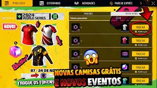 ATENÇÃO!! PEGUE AS NOVAS CAMISAS GRÁTIS, MELHOR EVENTO, CUBO MÁGICO EVENTO E ATUALIZAÇÃO - FREE FIRE