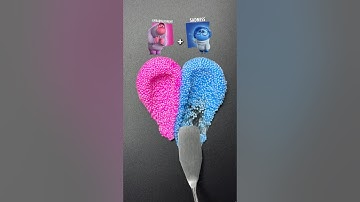 Guess the mixed emotions #colormixing #satisfying #sharkzhan