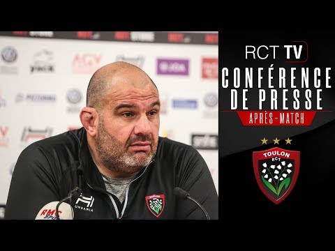 Conférence de presse d'après-match J15 Toulon-Brive