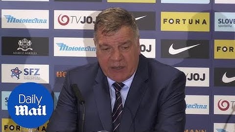 Sam Allardyce's reaction to his first England win - Daily Mail