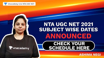 NTA UGC NET 2021 Subject Wise Dates Announced | UGC-NET December 2020 & June 2021