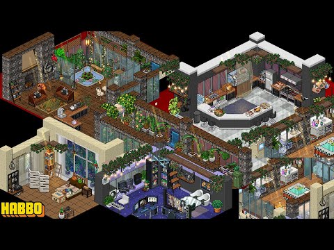 HABBO ROOM IDEAS: INSIDE OF A MANSION [SPEED BUILDING]