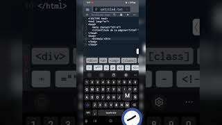 Empieza a crear páginas web desde el celular#programacionweb#desdeelcelular#programaciondesdecelular