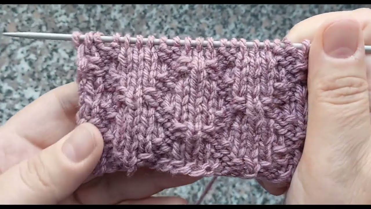 864. Hladké a obrátené očká. Krok za krokom. 