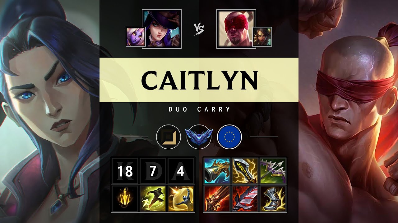 Caitlyn ADC vs Lee Sin - EUW Diamond Patch 25.13