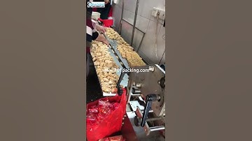 Automatic sweet candy bar high speed flow bag packaging machine running video
