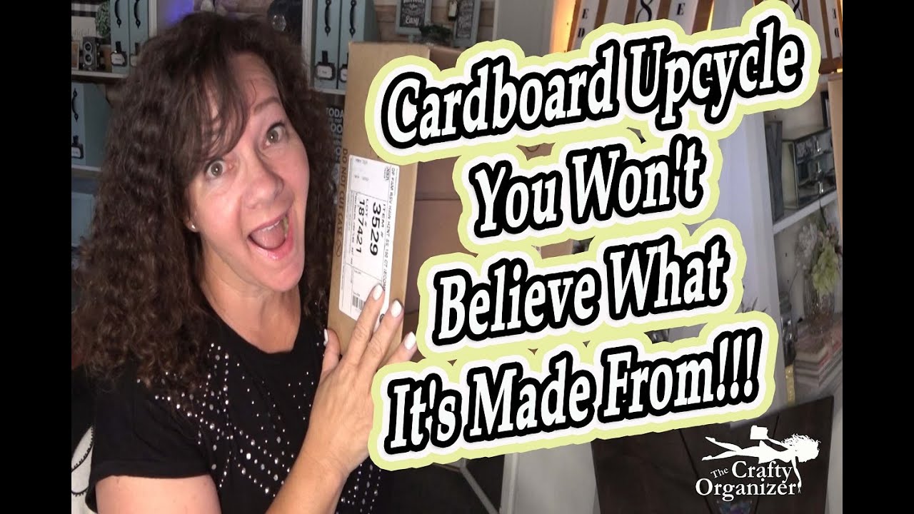 Cardboard box turned high end storage! You won't believe what it's made  from!!! 