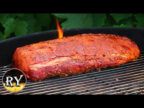 Brown Sugar Pecan Pork Loin Smoked On The Weber Kettle