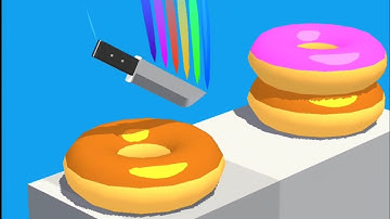 Slice it all ! Very satisfying and relaxing ASMR slicing game - PART 1 Animation Gaming