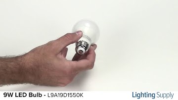 TCP 9W LED A19 Bulb (L9A19D1550K)