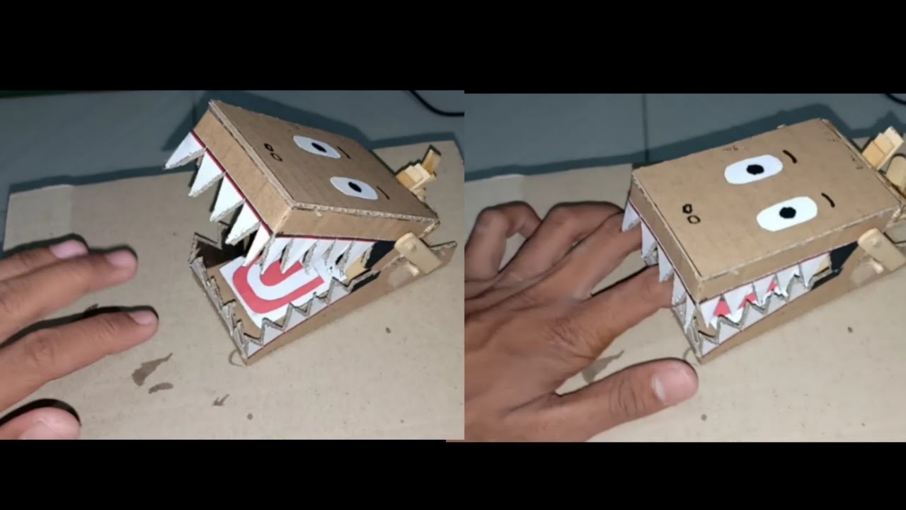 DIY Craft Simple Rat Trap From Cardboard