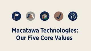 Macatawa Technologies: Our Core Values Our Core Values Needham Laser Technologies