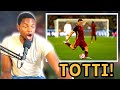 Francesco Totti Craziest Goals & Skills | UK 🇬🇧Reaction