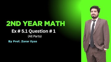 EX  # 5.1 | Question # 1 (All parts) | 2nd Year Math | Linear Inequalities |