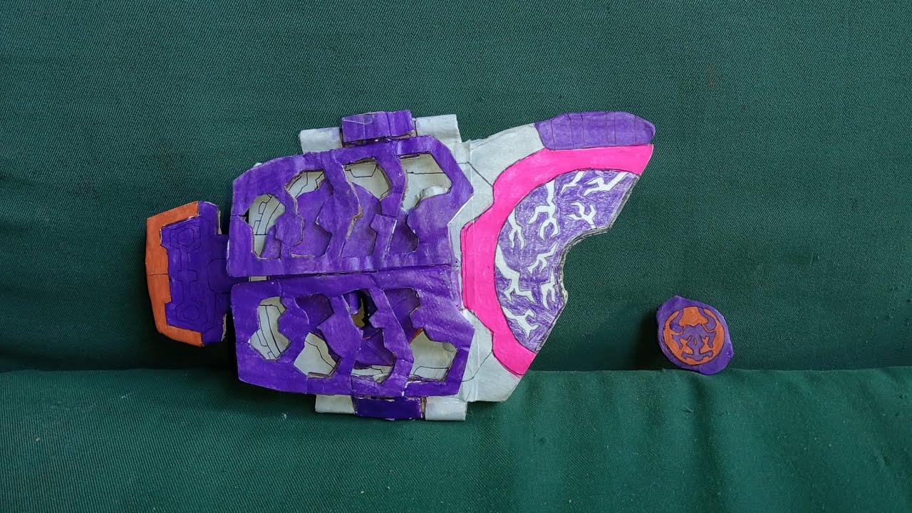 (D.I.Y. Review) Cardboard DX Zombie Raise Buckle & Buffa Core ID - Kamen Rider Geats