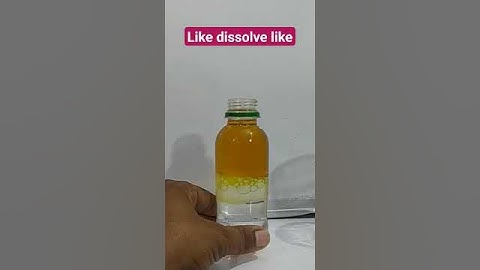 like dissolve like | like dissolves like #chemistry  #science #sciencefacts #experiment #shorts