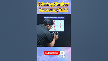 Missing Number Reasoning Short Tricks in hindi | RRB, SSC, SSGD, #ssccgl #ssc #sscchsl