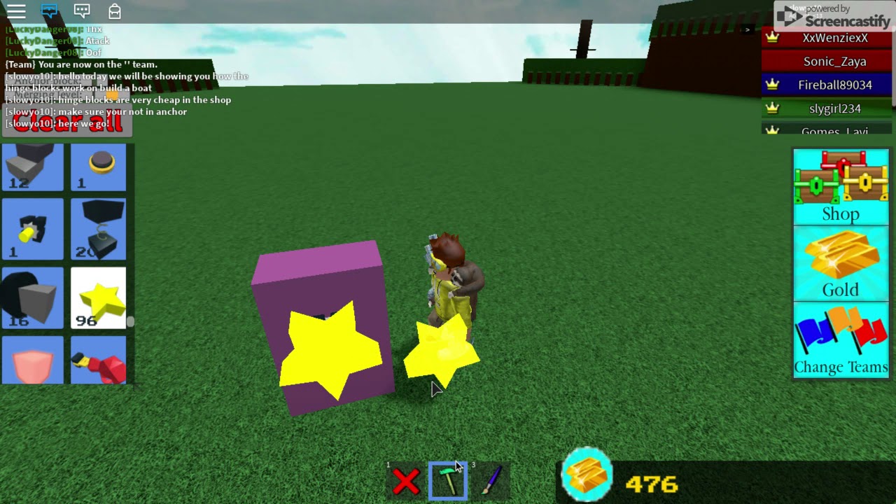 How To Use The Roblox Hinge Block Build A Boat For Treasure