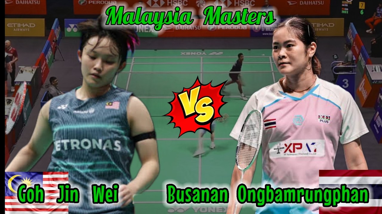 Very Strong 🔴 Goh Jin Wei (MAS) vs (THA) Busanan Ongbamrungphan Badminton Malaysia Masters