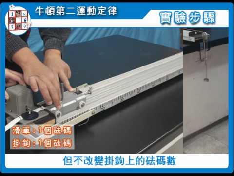 牛頓第二運動定律 步驟 B實驗