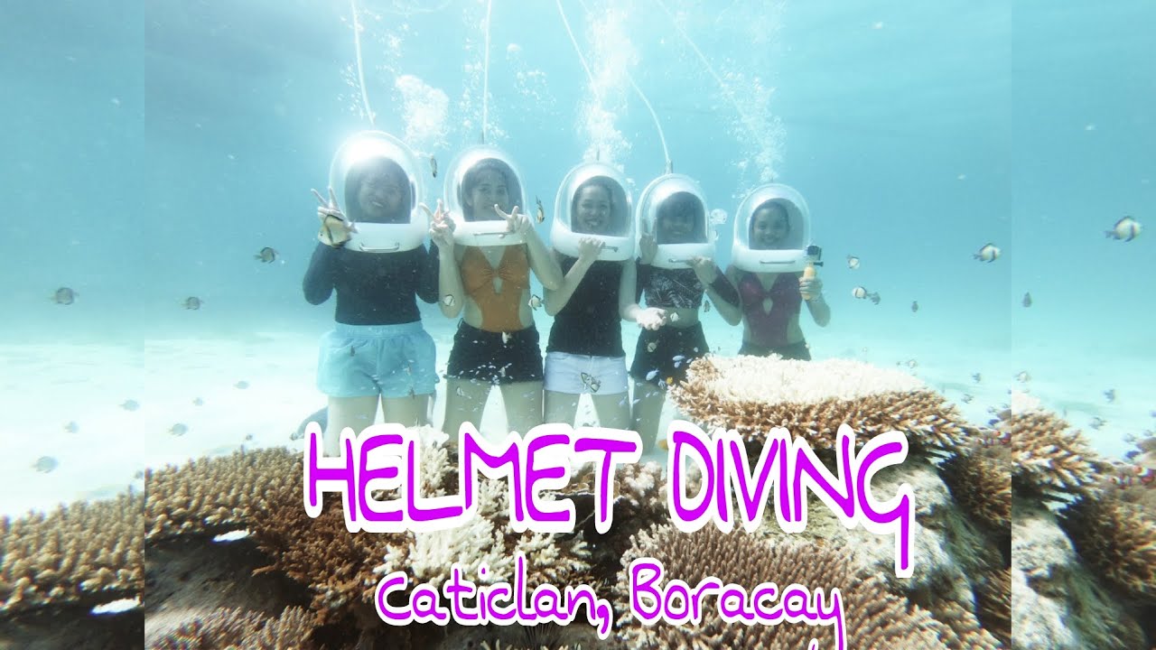 HELMET DIVING IN BORACAY PHILIPPINES YouTube