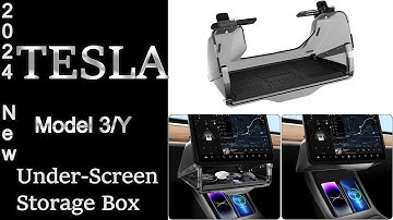 2024 New Under-Screen Storage Box for Tesla Model 3/Y - Innovative, Convenient, and Secure