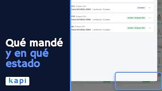 Qué mandé y en qué estado: el listado por periodo