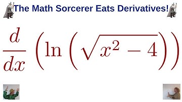 Larson Calculus 5.1 #50: Differentiate ln(sqrt(x^2 - 4))