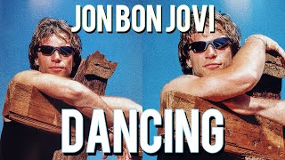Jon Bon Jovi dancing for 3 mins straight (90s edition)