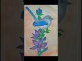 "Water colour Bird painting"🐦💜🐦 #art #shortsfeed #anjalis_artbook #shorts #youtubeshorts #viral
