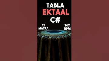 Plain Ektaal Tabla Loop | C# | 12 Matra | 140 Bpm | #muzzico