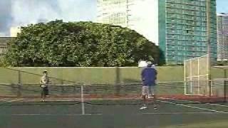 Textbook Doubles:  Lobbing off the Return