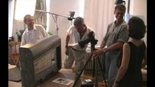 ARTIST MEL ODOM CREATING HIS GENE  MARSHALL GIRL STAR STORY BOOK - UNCUT FOOTAGE