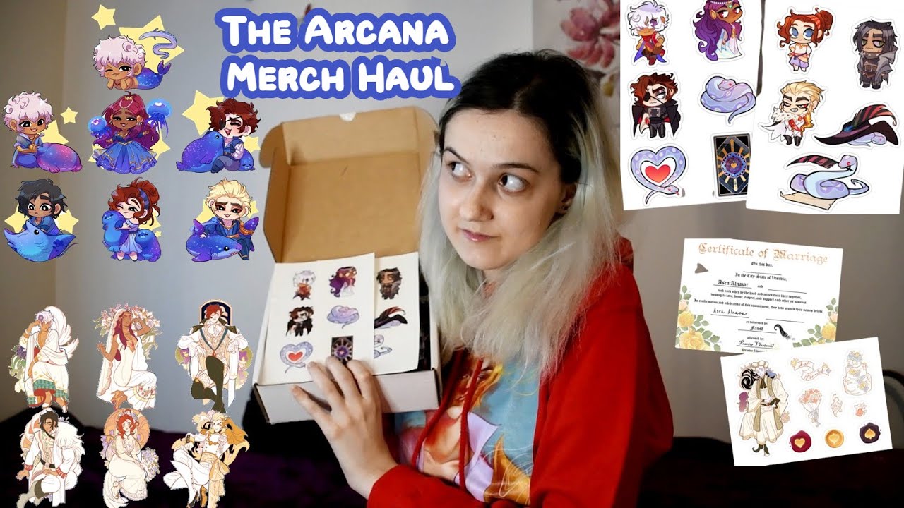 The Arcana: A Mystic Romance merch unboxing & haul (Nix Hydra store)