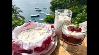 YOGURT GRIEGO CASERO Y MERMELADA DE FRESA