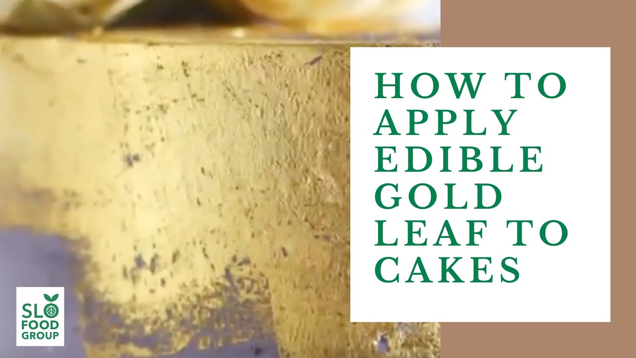 Edible Gold Leaf Application Using Transfer Sheets YouTube