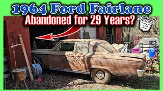 ABANDONED 1964 Ford Fairlane  FIRST START after 29 Years? Thunderbolt Clone Project  WILL IT RUN?