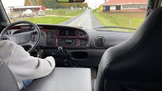 2nd gen cummins nv5600 6 speed with exhaust brake ride along.