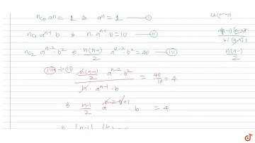 The first three terms in the expansion of a binomial are `1, 10 and 40`. Find the expansion.