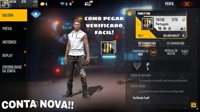 Como os rs do Free Fire conseguem o raro “V de Verificado” no ID?