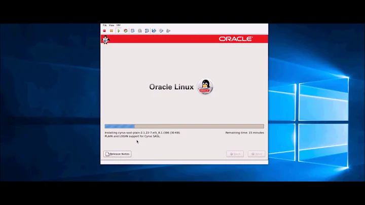 Oracle Linux 5 installations steps