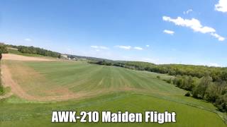 Maiden flight of my AWK 210