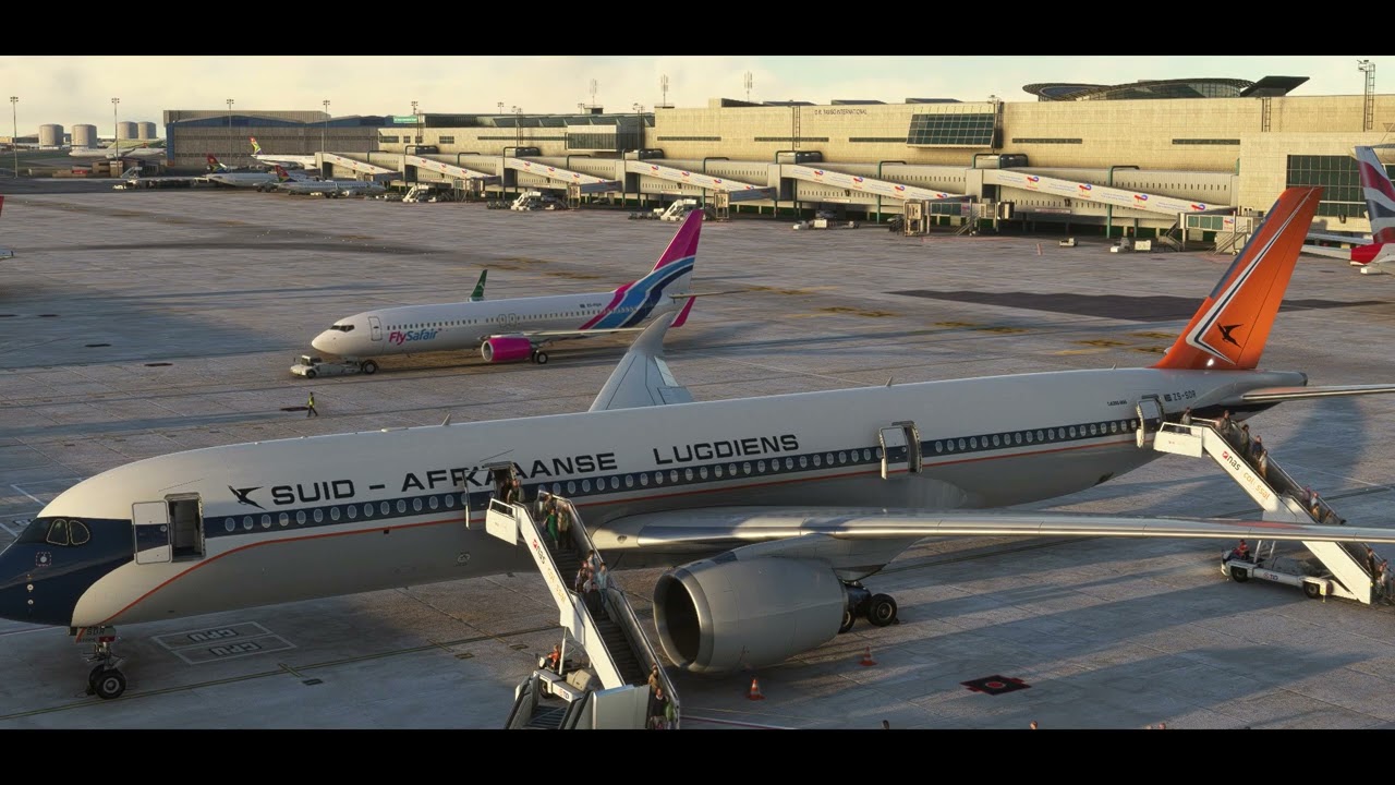 South African Airways 1970s Livery  Hong Kong to Johannesburg and Cape Town