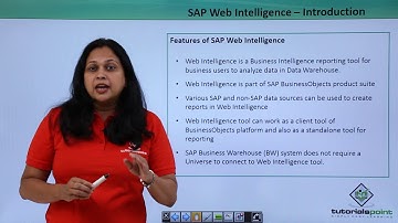SAP Webi - Introduction