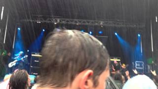 Copenhell - raining as hell at Grave concert...