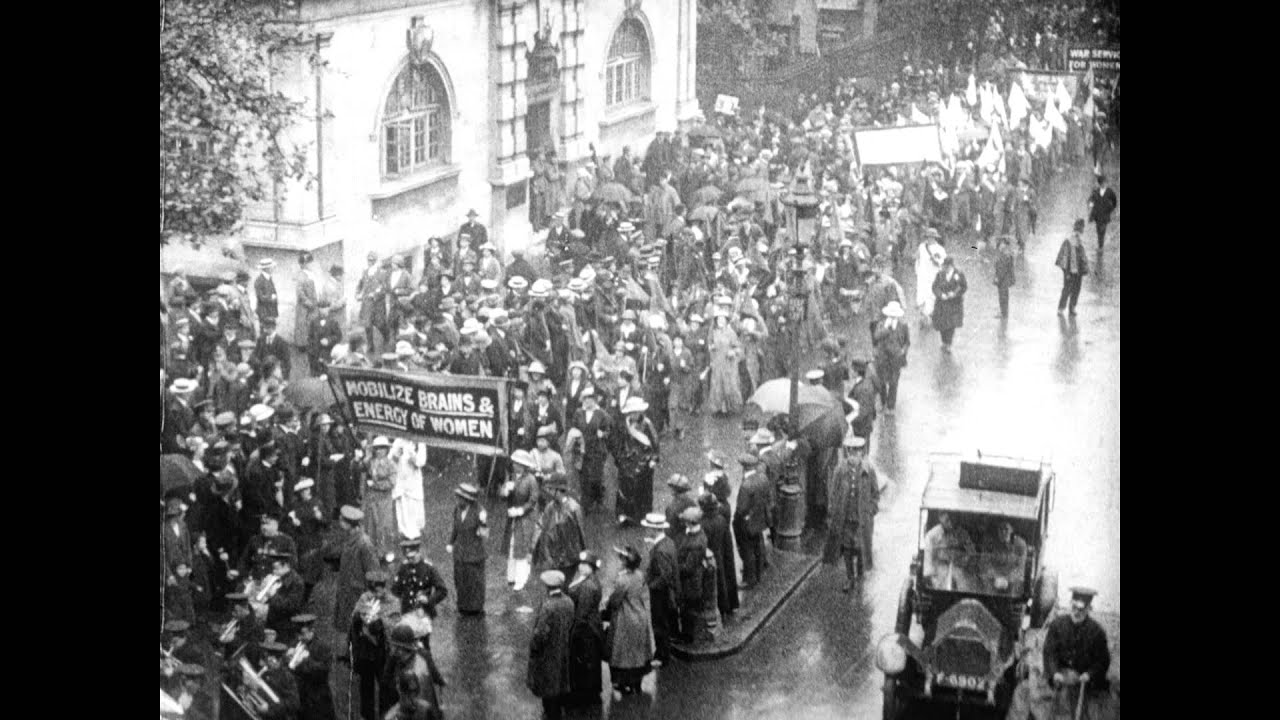 Women's March through London (1915) BFI National Archive YouTube