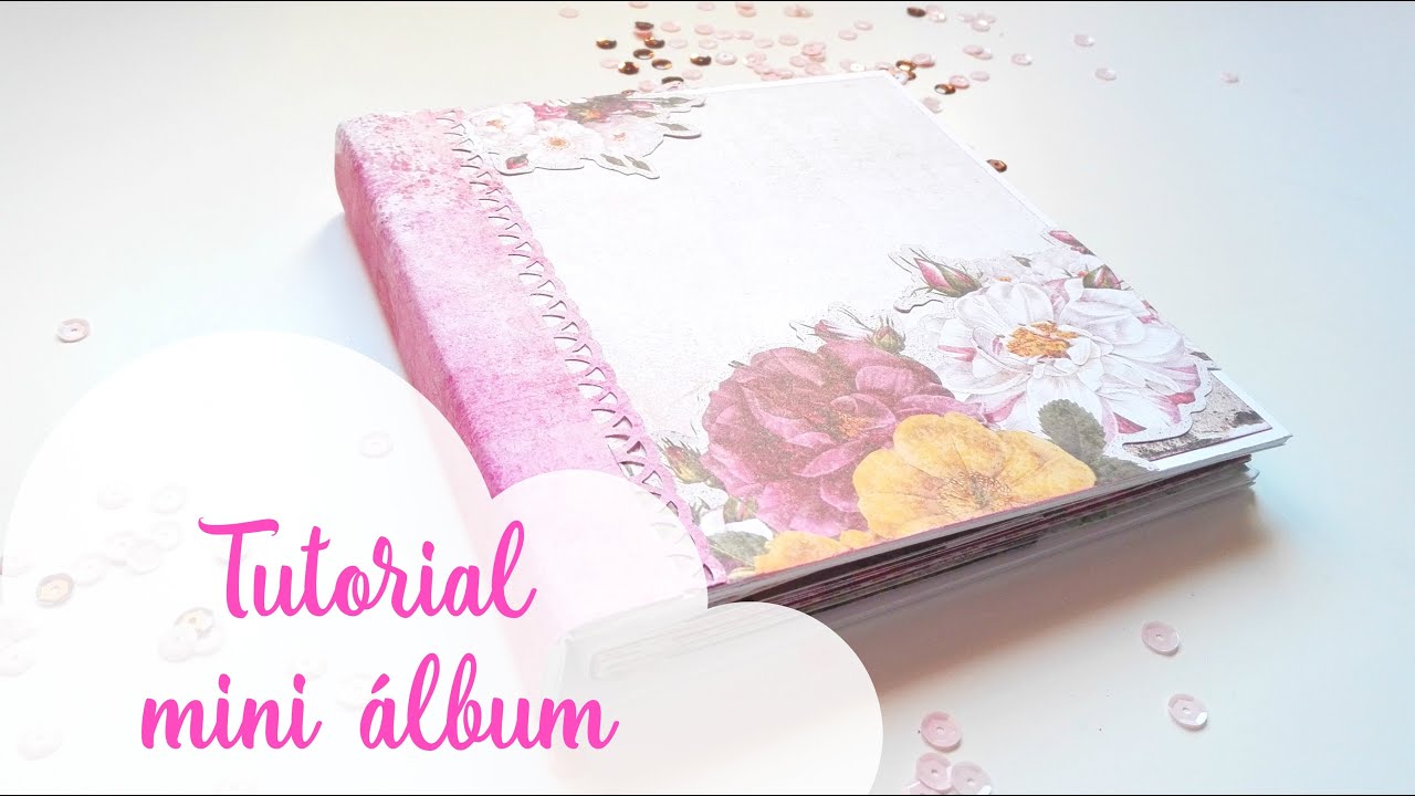 Scrapeando con Rocío: Tutorial mini álbum scrapbook súper fácil con  encuadernación enrollada.
